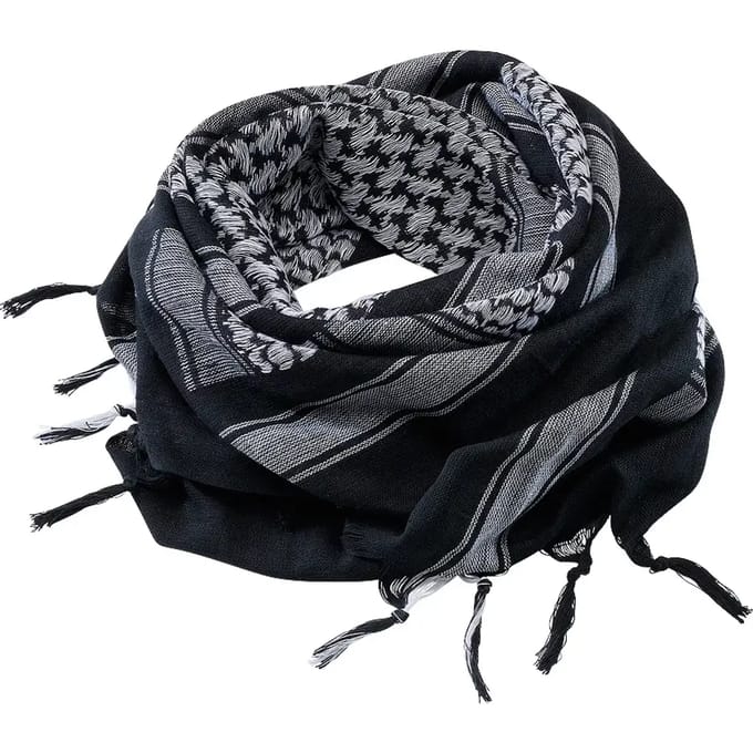 Brandit Shemag Unisex Sjaal - zwart/wit - Standard