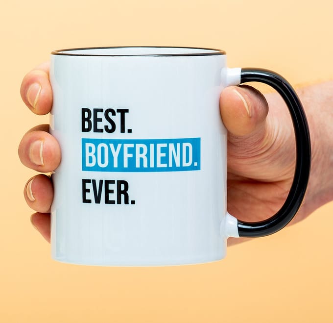 Mok BEST BOYFRIEND EVER van Ditverzinjeniet.nl