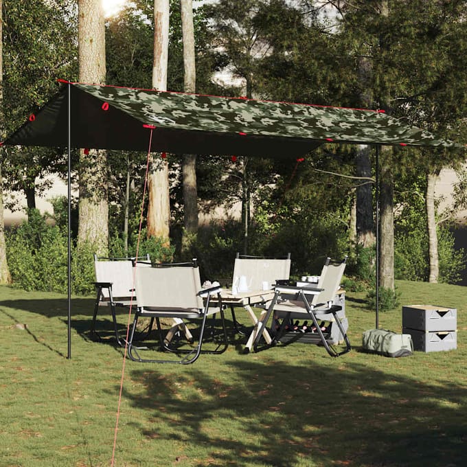 vidaXL - Kampeerluifel - waterdicht - 506x306 - cm - camouflage