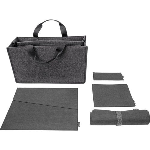 Sigel Bundle   Desk Sharing Bag L   Notebook Case M   Organizer Set   Desk Mat Tas voor accessoires Geschikt voor max. (laptop): 39,6 cm (15,6) Donkergrijs