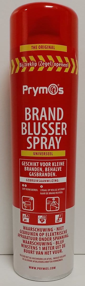 Prymos brandblusser - spray - universeel - ook geschikt voor vet - Pfas/fluor vrij schuim