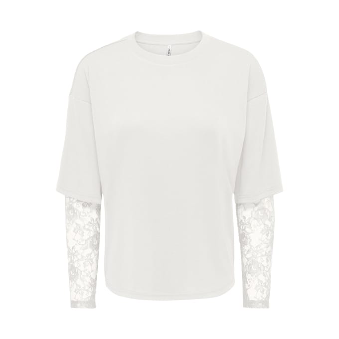 ONLY - ONLTAHLIA L/S LACE TOP PR JRS Dames T-shirt