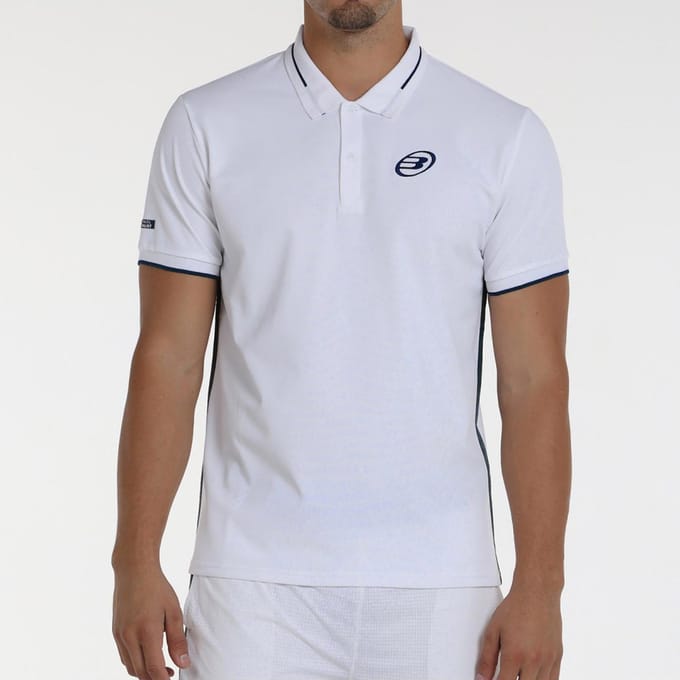 Bullpadel Leiro 25V Polo Heren-Wit