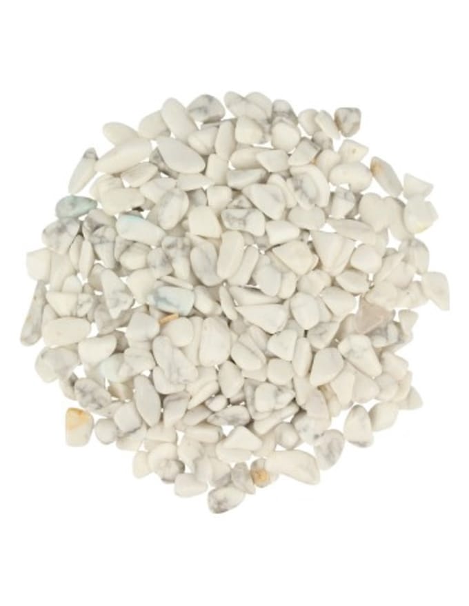 Howliet wit 100 gr. trommelstenen (mt1)