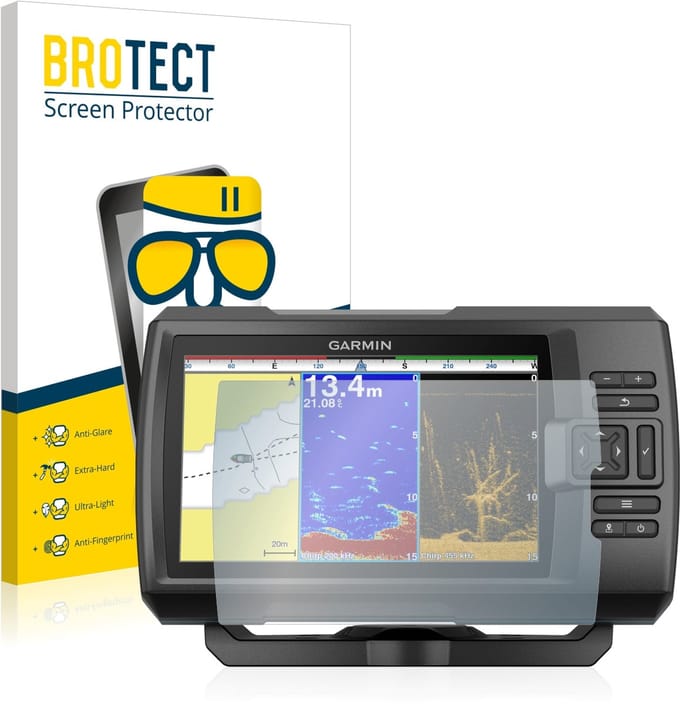 BROTECT - Screenprotector voor Garmin Striker Plus 9sv - Folie Beschermfolie Beschermglas matte