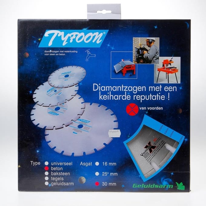 Tyfoon Diamantblad Beton 350 As 30mm - 249261