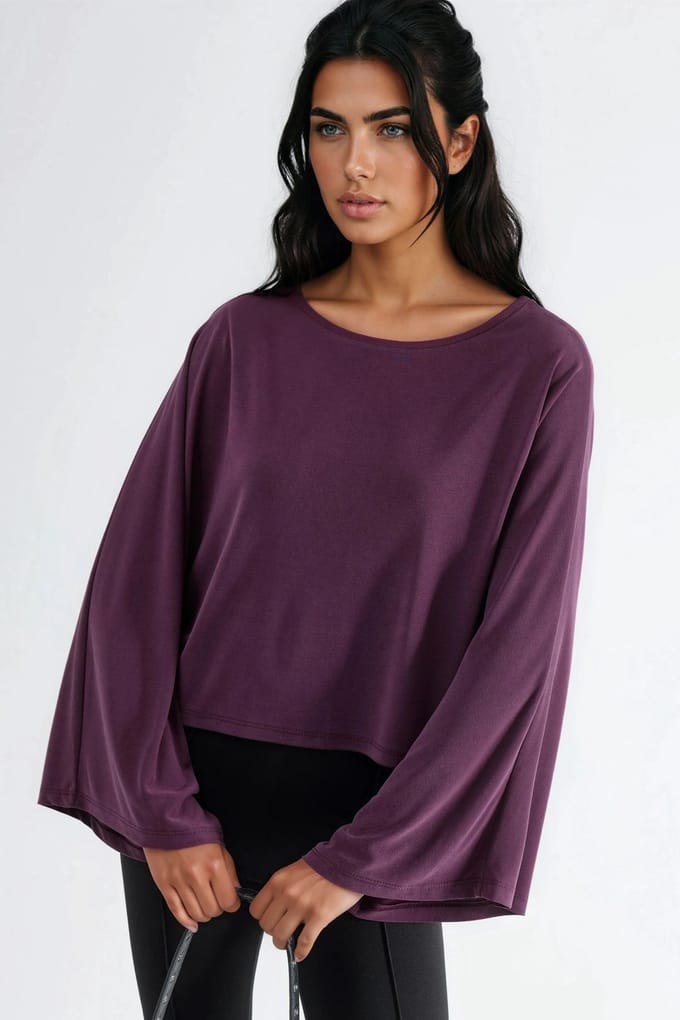 Losse Fit Bootneck Blouse