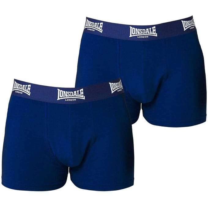 Lonsdale Boxershorts voor heren (Set van 2) (Marine)