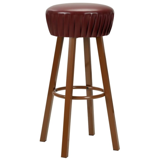 vidaXL Barstoelen 2 st kunstleer bruin