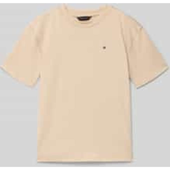 Regular fit T-shirt van puur katoen