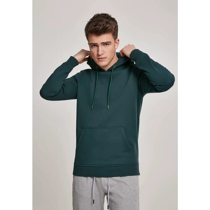 Urban Classics - Basic Sweat Hoodie/trui - XS - Groen