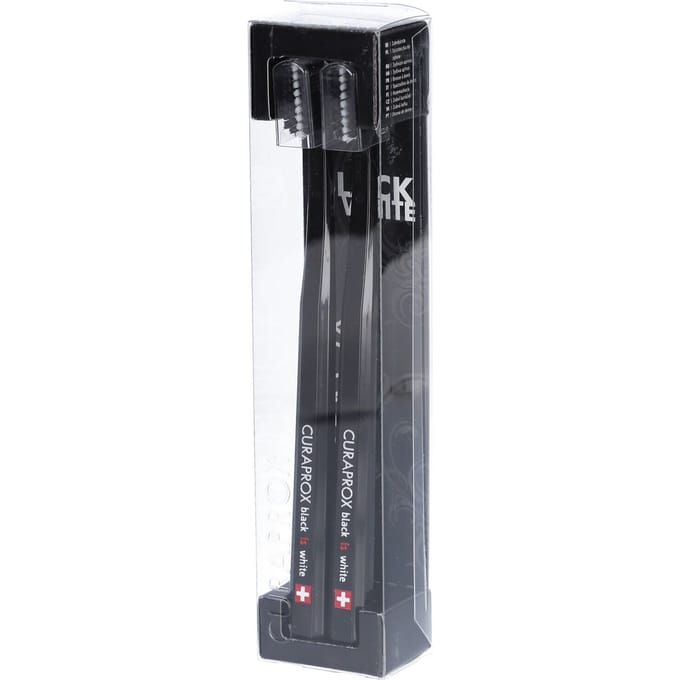 Curaprox Black is White CS5460 - Tandenborstel - 2 stuks - Zwart