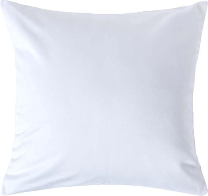 Homescapes Luxe Satijn Kussensloop 40x40 cm – Wit – 100% Egyptisch Katoen – Draaddichtheid 1000