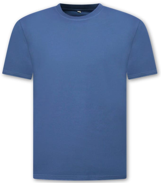 Oversized T shirt Heren - Effen T shirt Heren Blanco - MD6530 - Donker Blauw