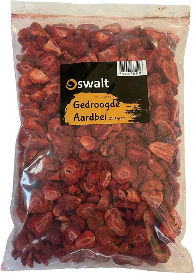 Oswalt gedroogde aardbei - 250 gram - knaagdiersnack