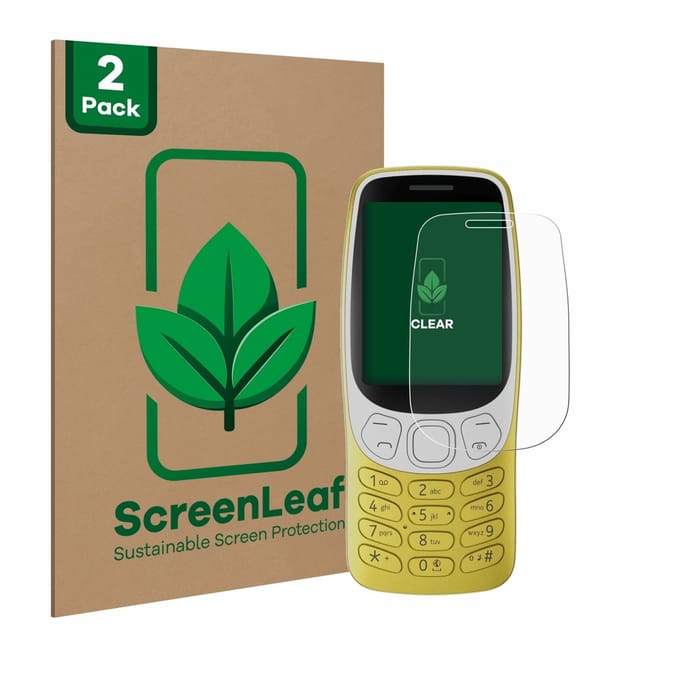 2 Stuks Screenprotector voor Nokia 3210 - Hoogwaardige Beschermfolie transparant