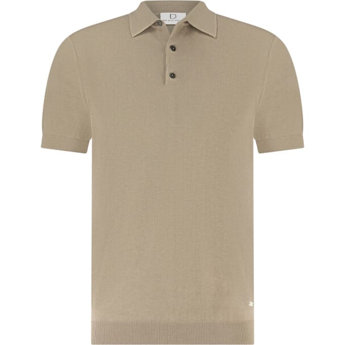 Born With Appetite poloshirt korte mouw bruin