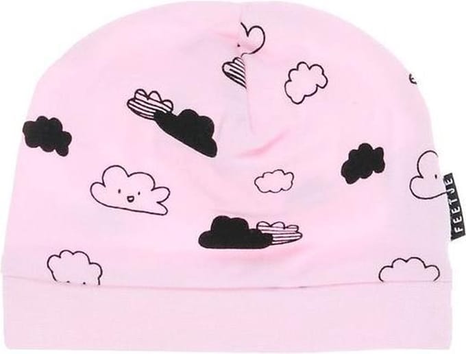 Feetje aop muts The Cutest|Roze|1 Size