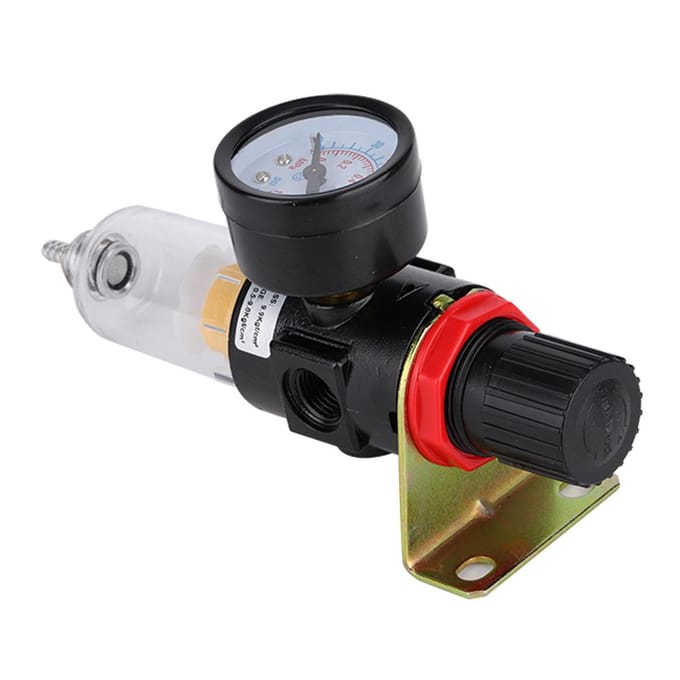1/4  Luchtcompressor Filter Regulator Waterdruk Vochtafscheider Reiniger Gereedschap