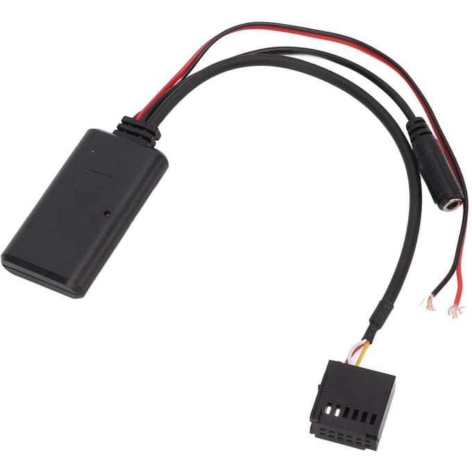 Adaptateur de Module Bluetooth Sans Fil Câble Audio AUX avec Microphone Remplacement pour Ford Focus Carnival Mondeo black