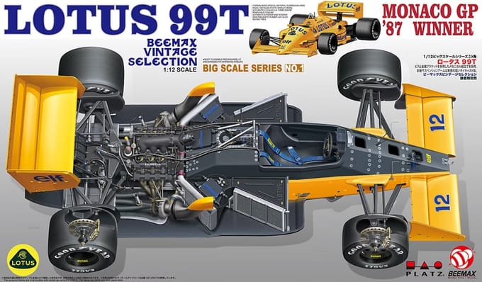 Beemax Modelbouwpakket Auto - 12001 Lotus 99T - 1987 Monaco GP Winner Plastic - 1:12 - Modelbouw