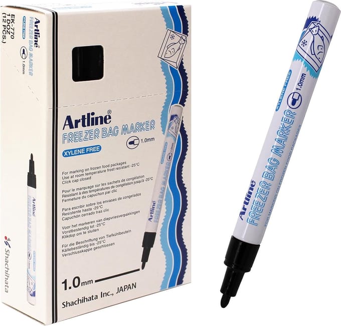 ARTLINE Freezer 770 - Permanent Marker - Doos van 12 stuks - 1,0 mm Lijndikte - Blauw