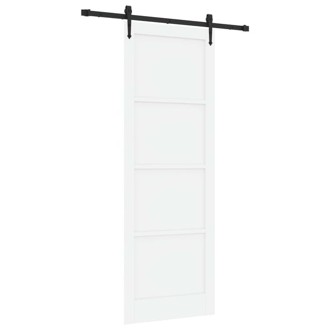 vidaXL - Schuifdeur - ORKDAL - 83 - x - 232 - cm - Massief - grenenhout - Wit