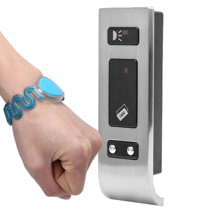Elektronisch Kastslot Smart EM Tag Ontgrendeling Sleutelloos Inductief Sauna Locker Beveiligingsapparaat gray