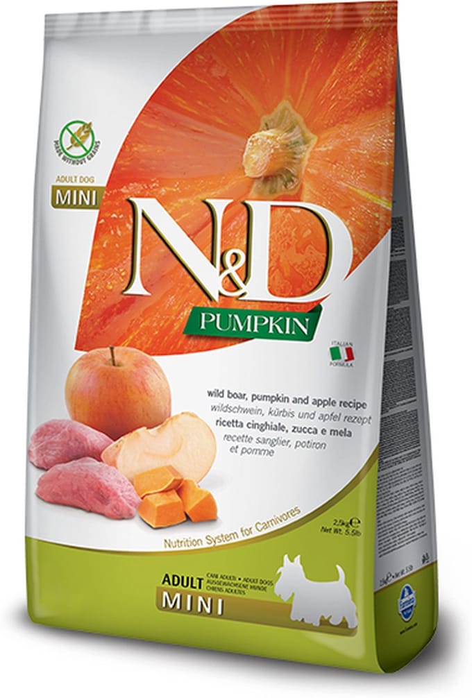 Farmina Huisdiervoer WILD ZWIJN EN APPEL ADULT MINI 2,5kg