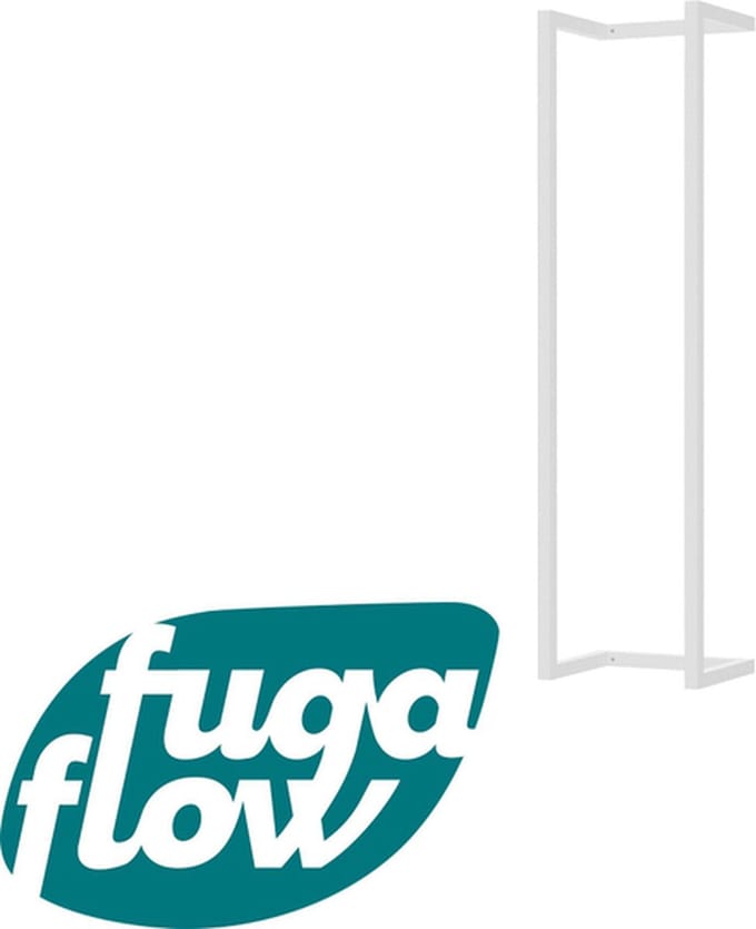 FugaFlow Eccelente Acces Handdoekrek - 95x25x20cm - Mat wit
