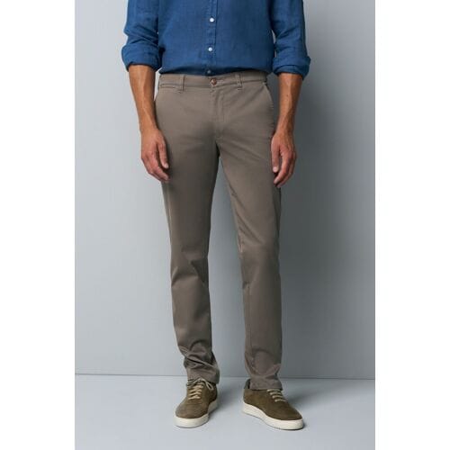 Meyer Broek M5 Chino Light Summer Twill Comfort Stretch Taupe / male