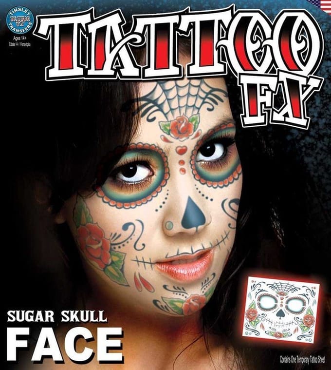 Partychimp Neptatoeage Costume Kits Sugar Skull Polyester