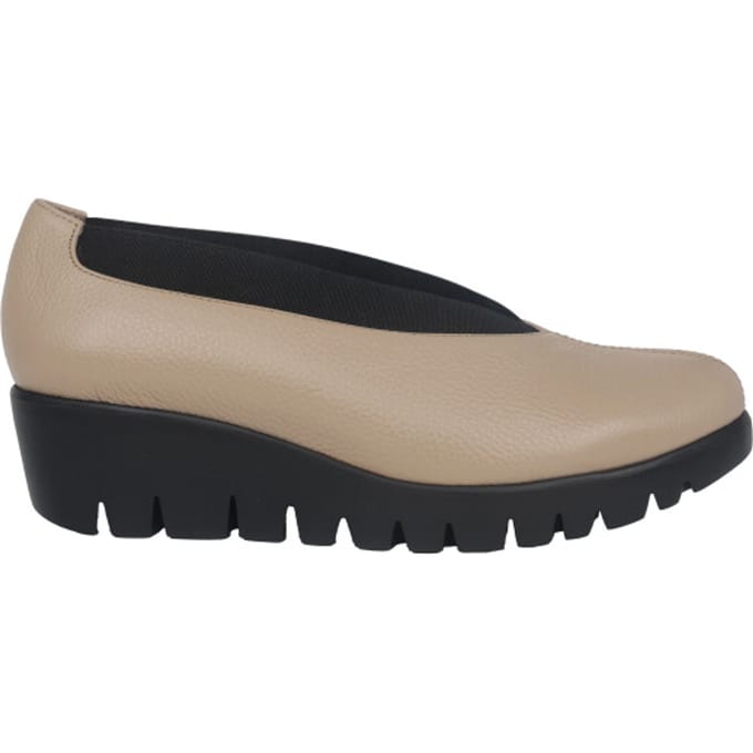 Wonders Agadir - dames instapper - Taupe - maat 35 (EU) 2 (UK)