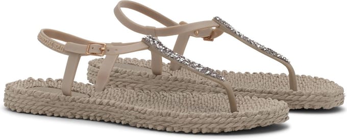 Slippers met enkelband en glitter CHEERFUL10G - 149 Atmosphere