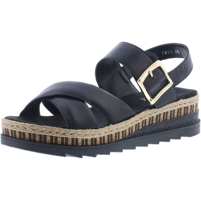 Rieker Sandalen E1/2 zwart - Maat 42