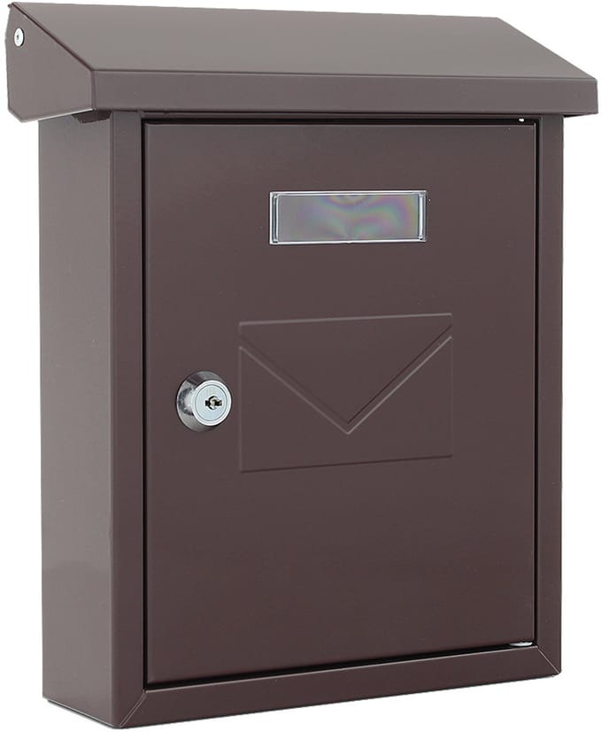 Rottner Kleine Brievenbus Cesena - Bruin - 25x21x7cm