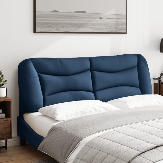 vidaXL - Hoofdbordkussen - "Hvar" - 160 - cm - stof - blauw