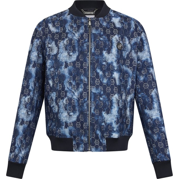 Jacquard Denim Bomber Monogram