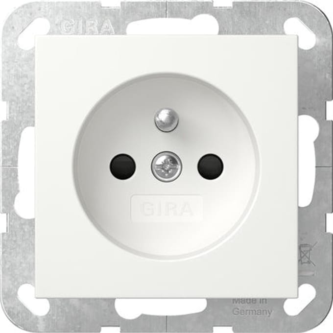 Gira Systeem 55 Veiligheid Plus Stopcontact Met Aardpin - 448527