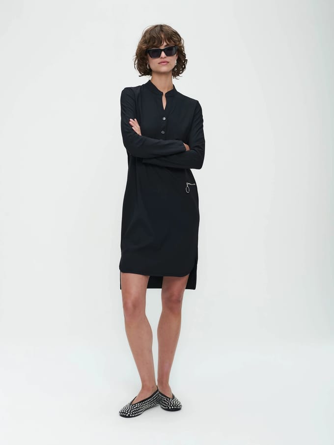 Dress Eva Easy Wear | Black - Black / S