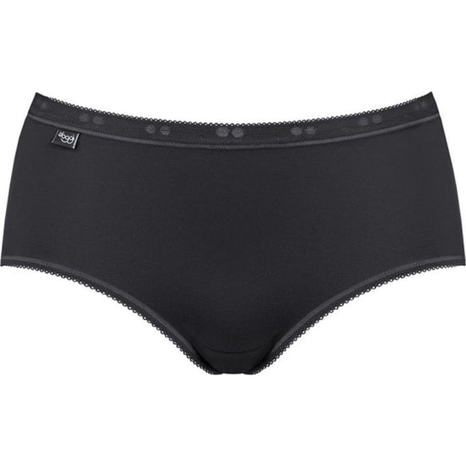 sloggi Basic+ Dames Midi slip - Zwart - Maat 40