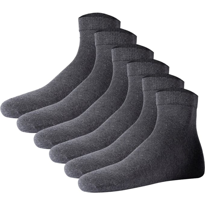 JOOP! Sokken Unisex premium essential cotton Quarter 6p Set van 6