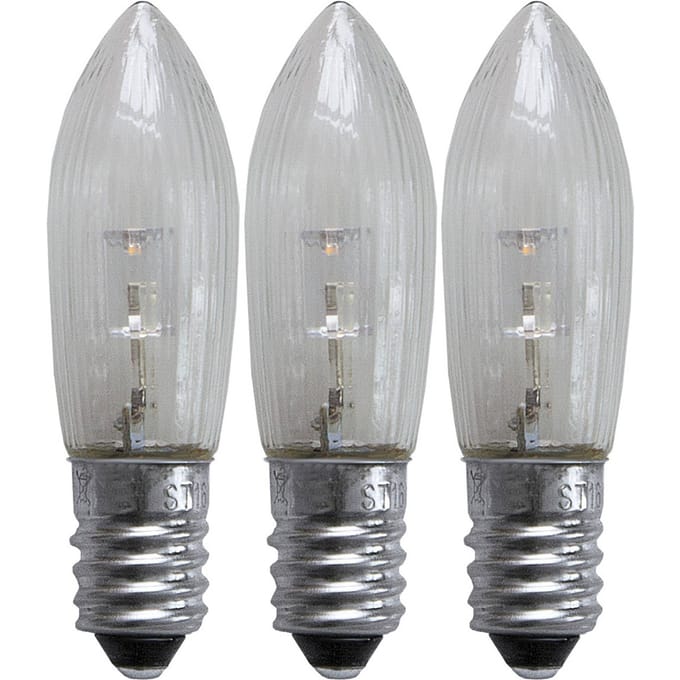 STAR TRADING LED vervangingslamp E10 0.2W 2.100K 3-pack