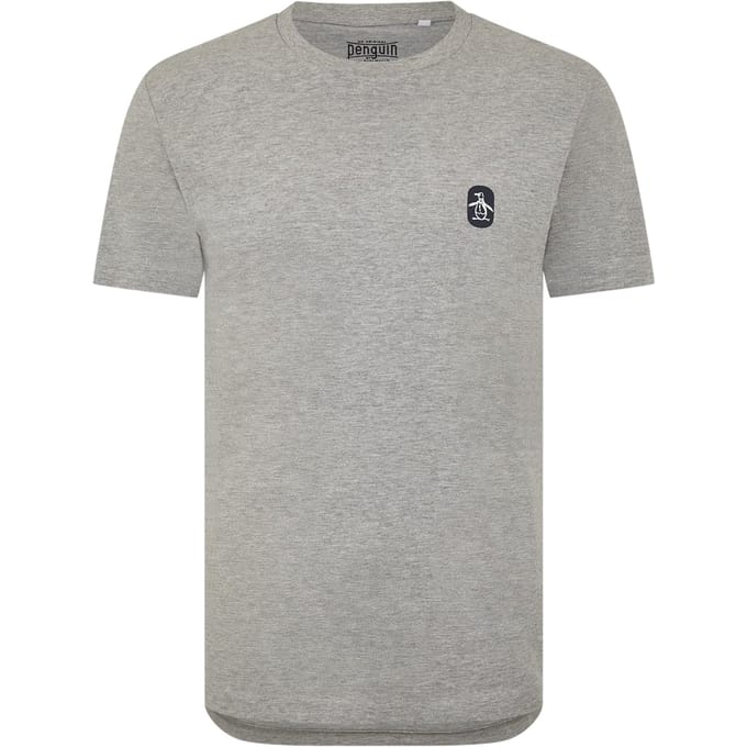 Original Penguin Heren Basic T-shirt met ronde hals (Heide Grijs)