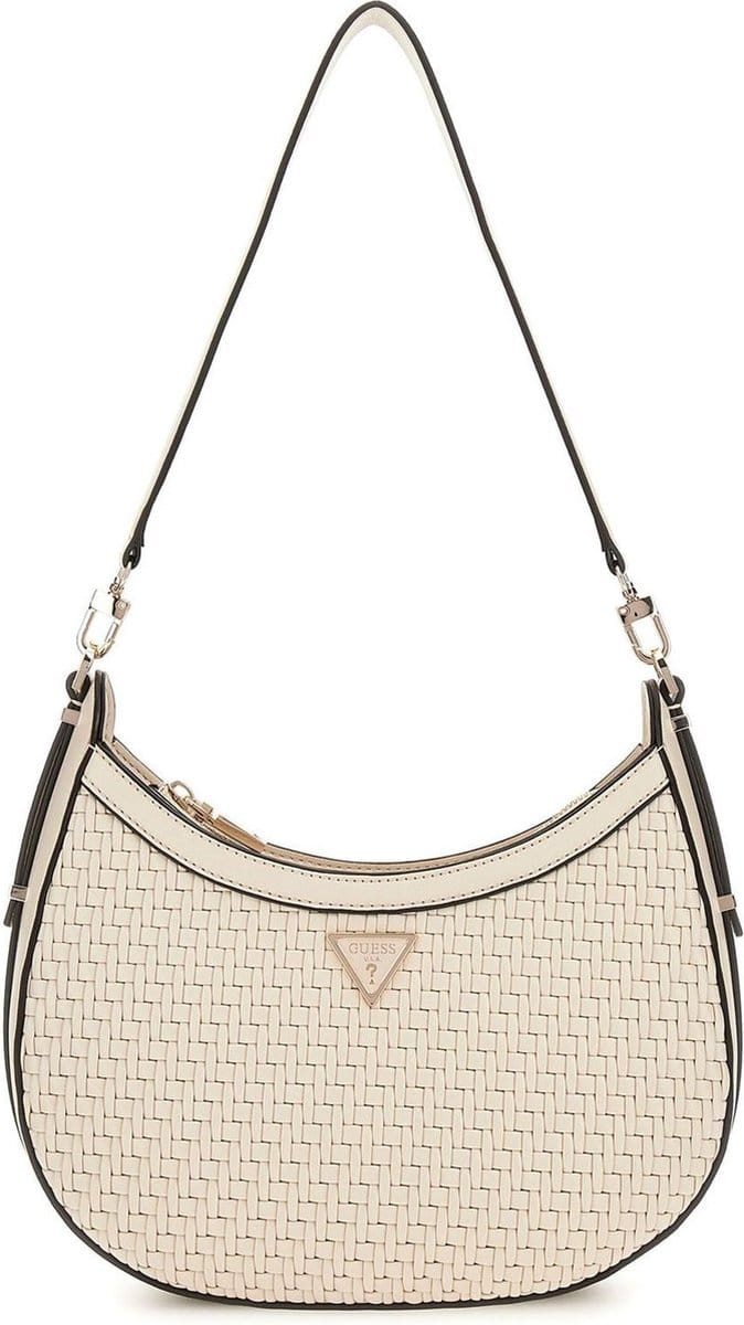 GUESS Schoudertas Murielle Hobo Bag Bone Beige