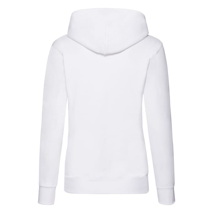 Fruit of the Loom Dames/Dames Classic Hooded Lady Fit Sweatshirt (Wit)
