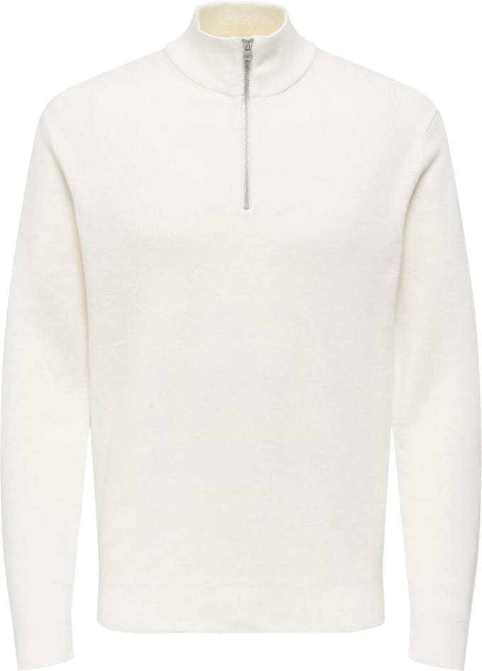 ONLY&SONS - ONSPHIL REG 12 STRUC HALF ZIP KNIT NOOS - Heren - Gebreide truien