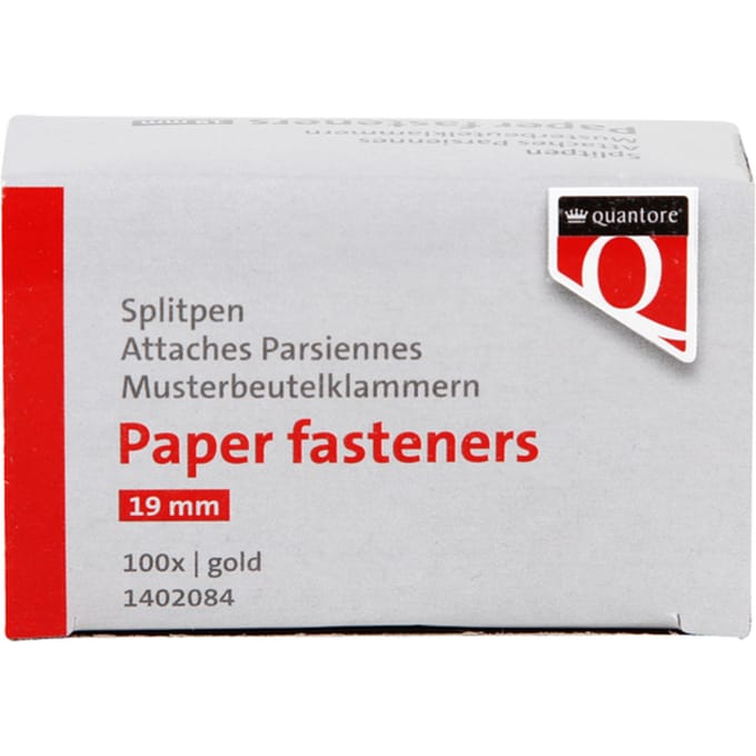 Splitpen Quantore 19mm 100 stuks goud