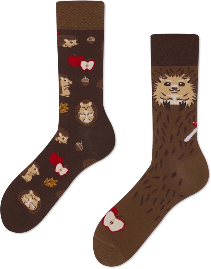 Many Mornings unisex sokken - Happy Hedgehog - Unisex - Maat: 35 - 38