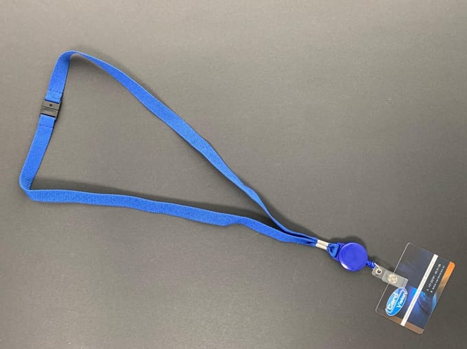 Keycord Met Yoyo Blauw